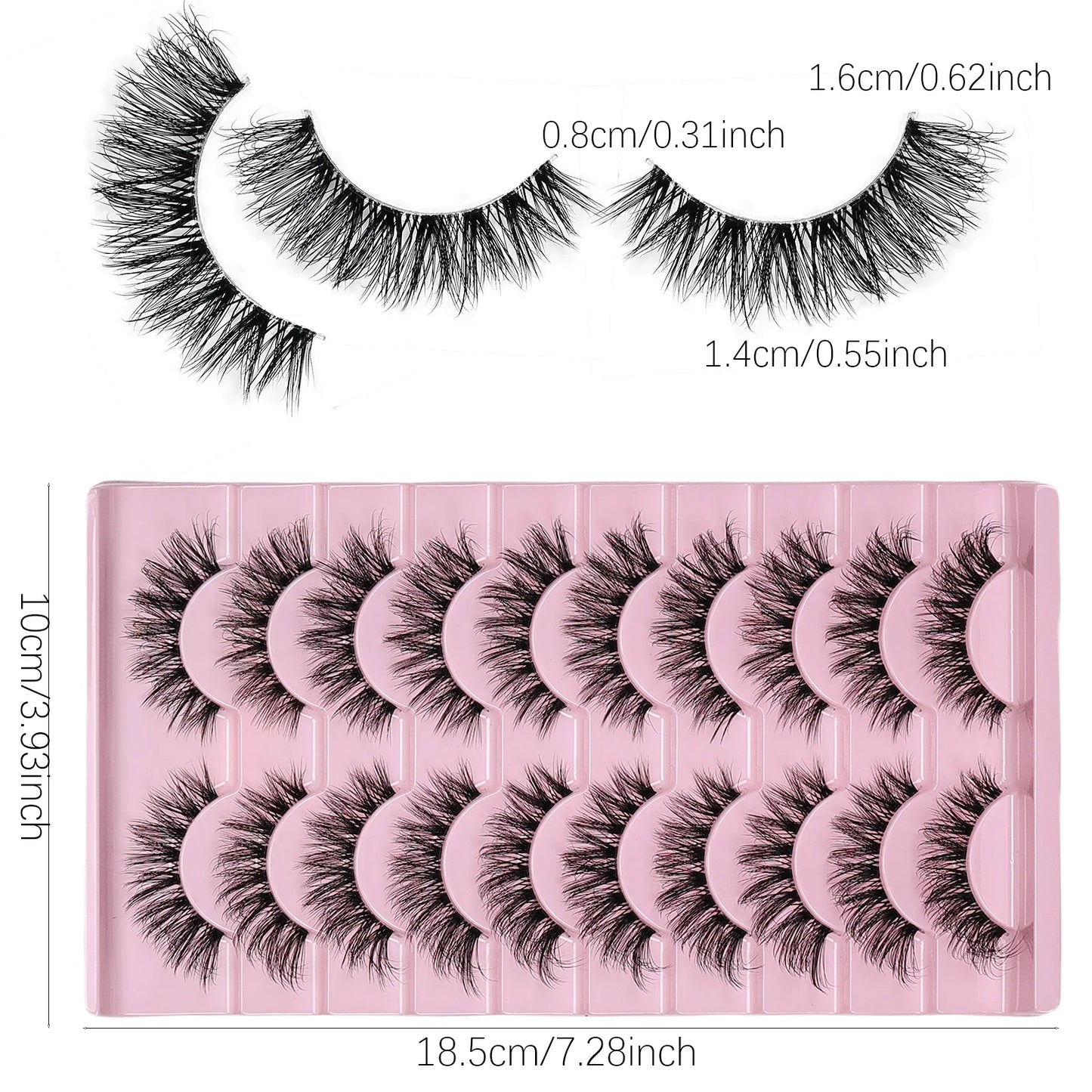 10 Pairs Eyelashes
