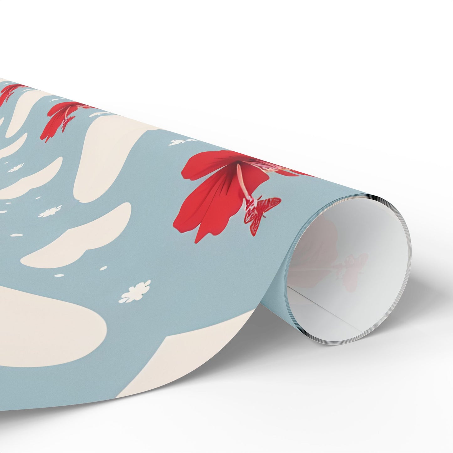 Valentines Hibiscus Wrapping Papers