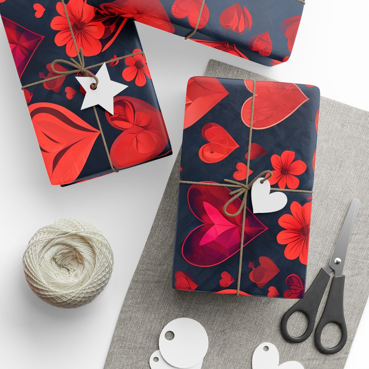 Valentines Heart Wrapping Papers