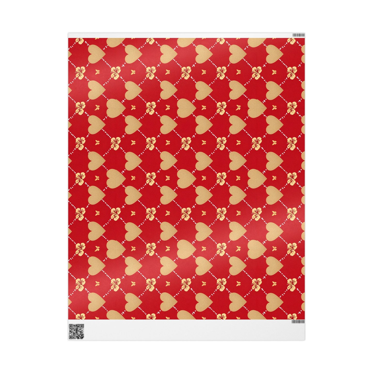 Valentines Hibiscus Wrapping Papers