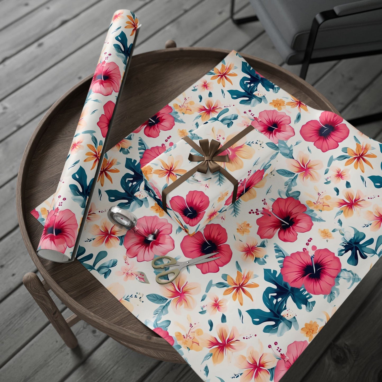 Hibiscus Tropical Wrapping Paper